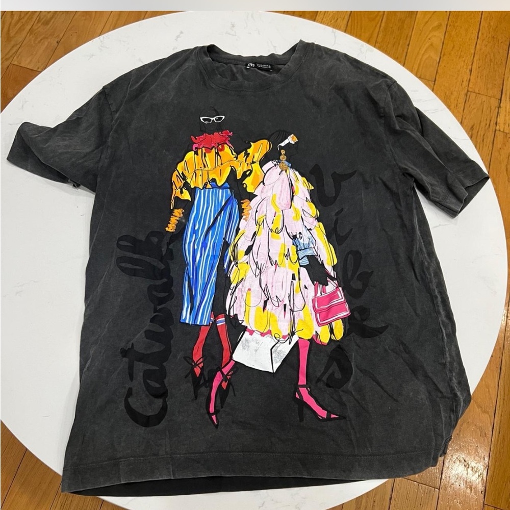 Graphic T-Shirt with Fashion Illustration